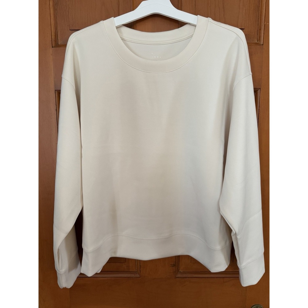 Women's A New Day Sandwash Sweatshirt In Cream Size XL NWT